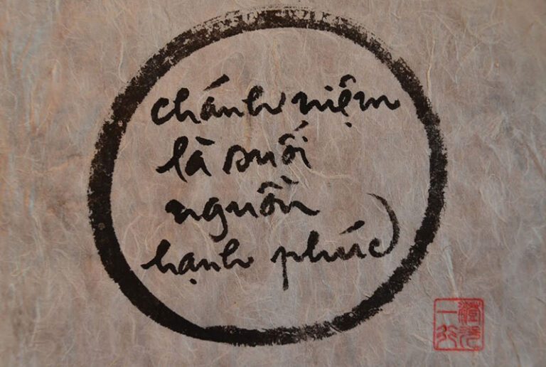 Hình 1: Chánh niệm là suối nguồn hạnh phúc